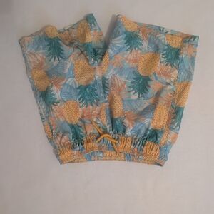 Tropical Pineapple Print Shorts